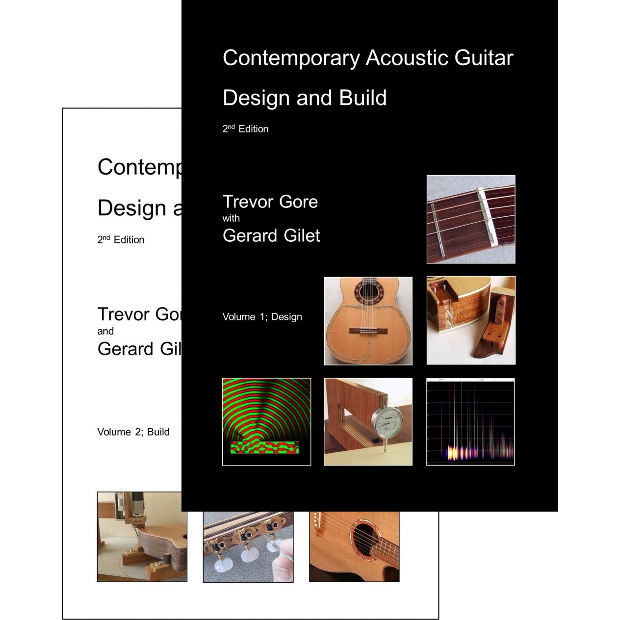 Custom Guitars. Contemporary Acoustic Guitar Design and Build volume 1 and 2 covers