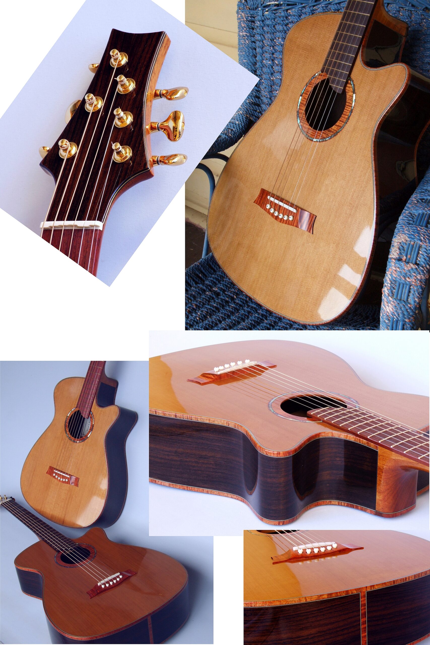 custom guitars. guitar collage