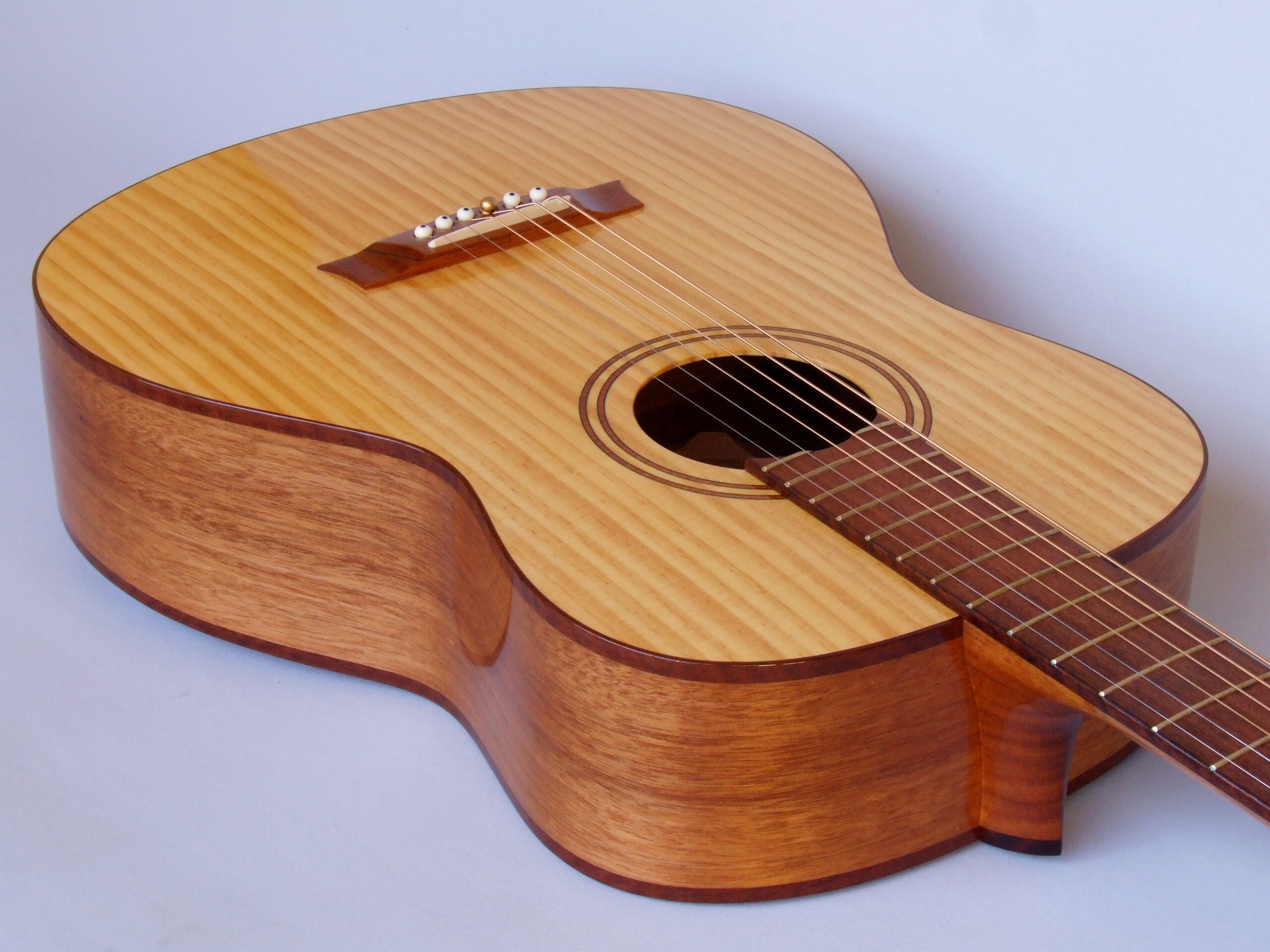 The Shed guitar with radiata pine top